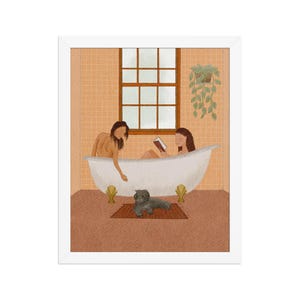 Framed poster