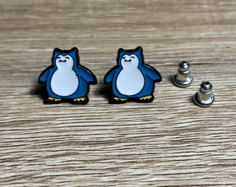 Snorlax Stud Earrings