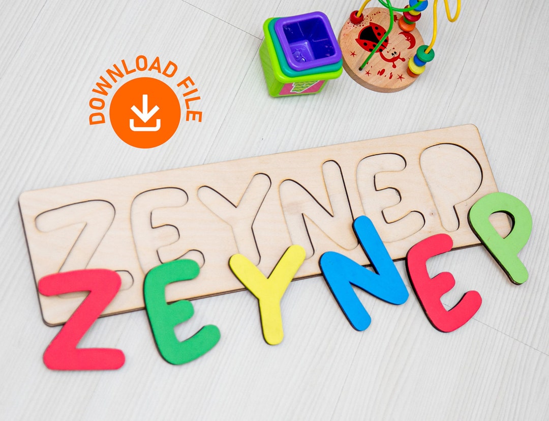 Name Puzzle Template Svg Personalized Name Wood Puzzle Svg Glowforge Name Puzzle Template Svg Personalized Name Wood Puzzle Svg Glowforge