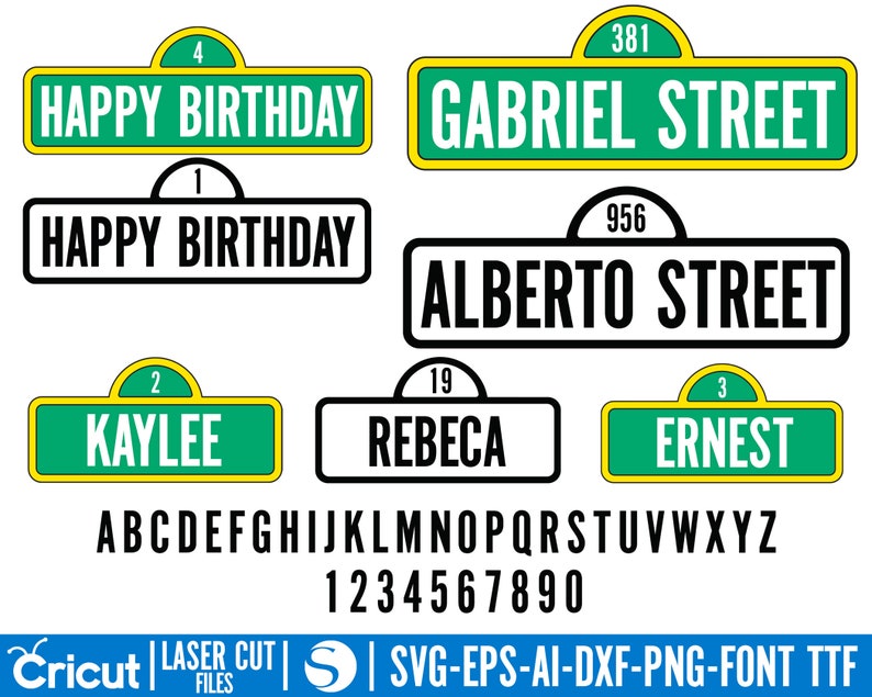 Street Sign Svg Street Sign Personalize Street Sign Clipart - Etsy