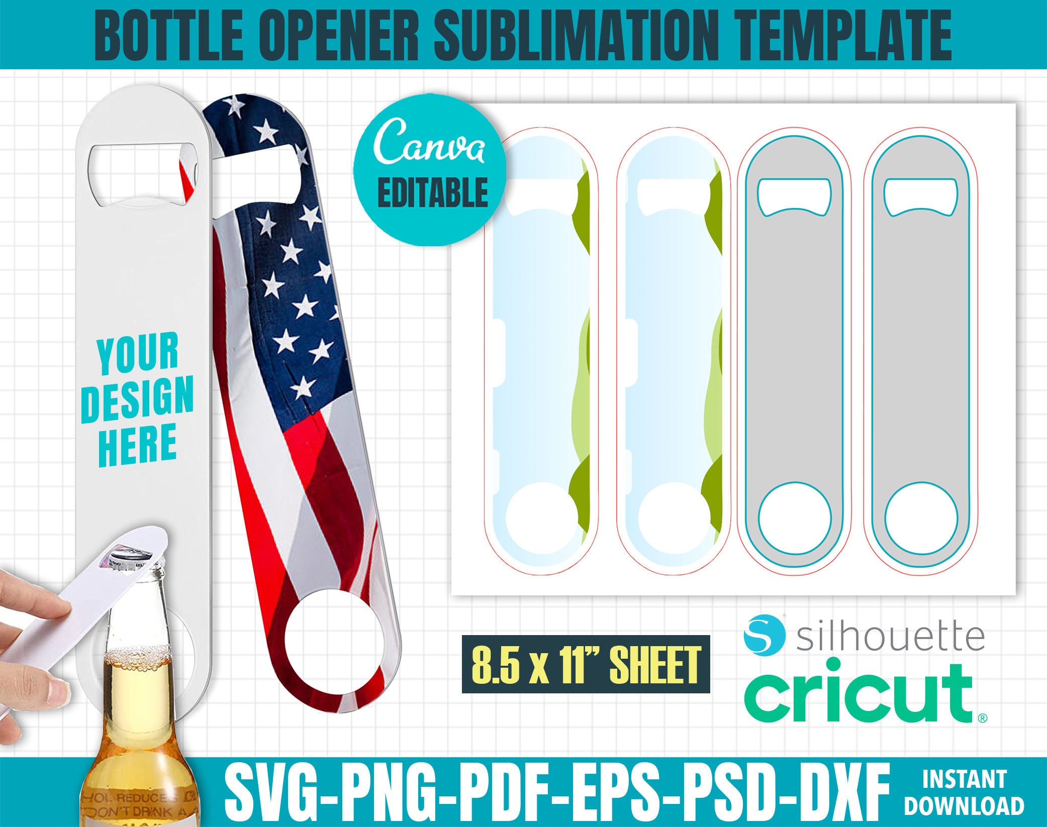 Sublimation Bottle Opener Stainless Steel Beer Bottle Opener - Temu