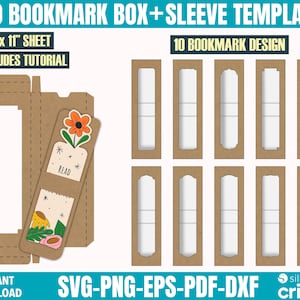 Bookmark Sleeve Svg, Bookmark Holder Svg, Resin Bookmark Card Svg