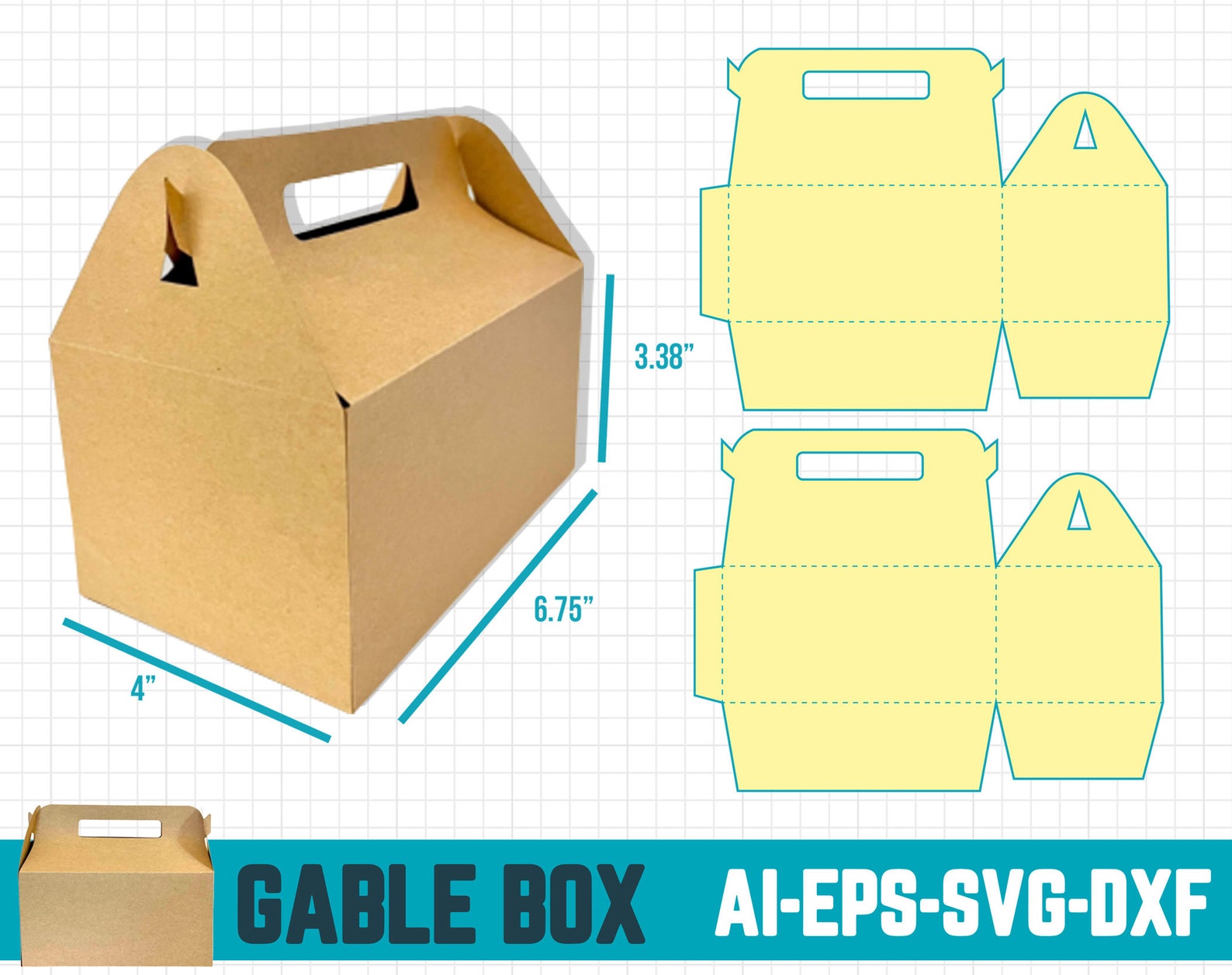 Gable Box Template SVG Gable Box Cricut Box Template Svg Etsy Gable Box Template SVG Gable Box Cricut Box Template Svg Etsy