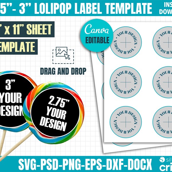 Lollipop Stickers - Etsy