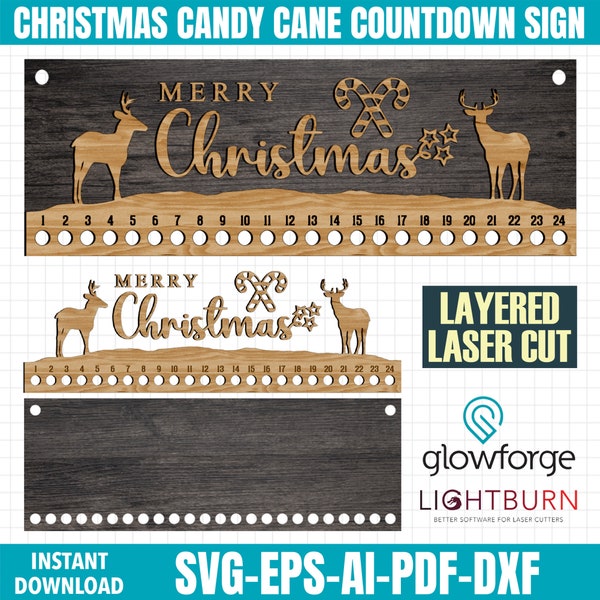 Christmas Candy Calendar Etsy