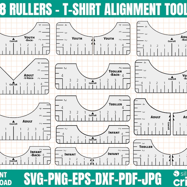 Shirt Ruler Svg - Etsy