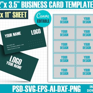 Business Cards Template - Etsy
