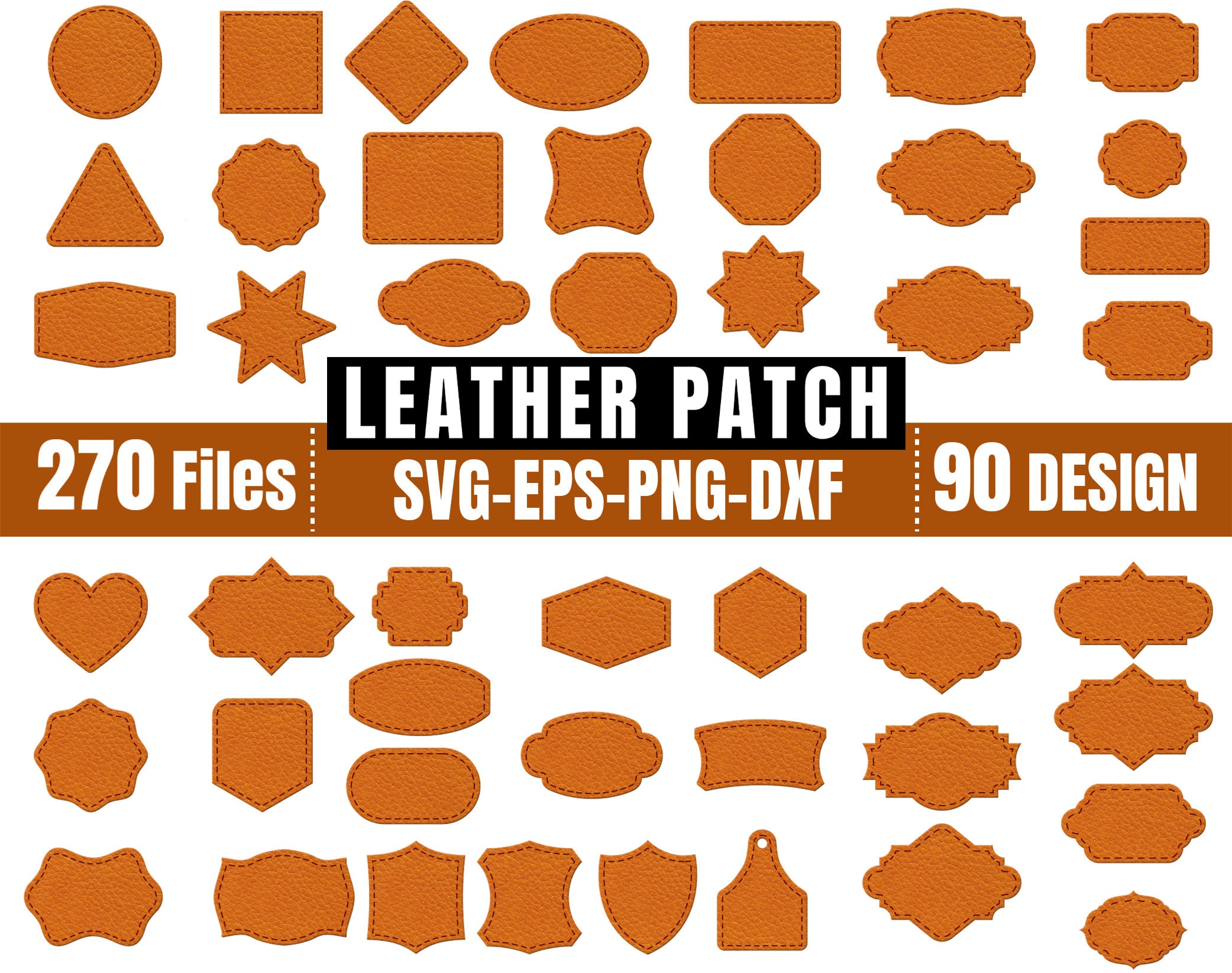 PU Leather Hat Patches - 4 Shapes - Blank for Sublimation – LasKe Co.