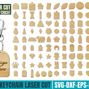 Keychain svg, Keychain Bundle svg dxf, Acrylic Keychain svg