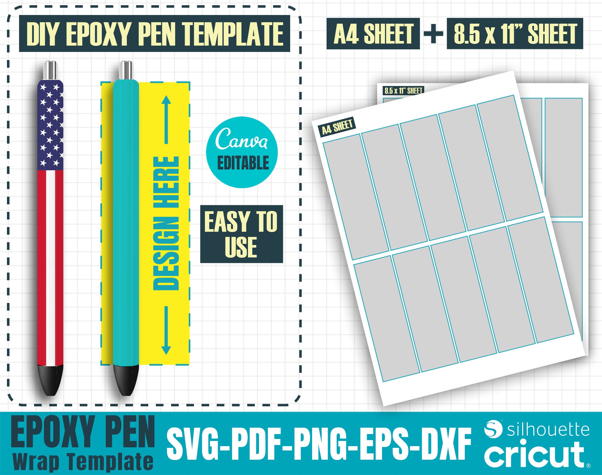 sublimation pen design/ template - BFDsupplies