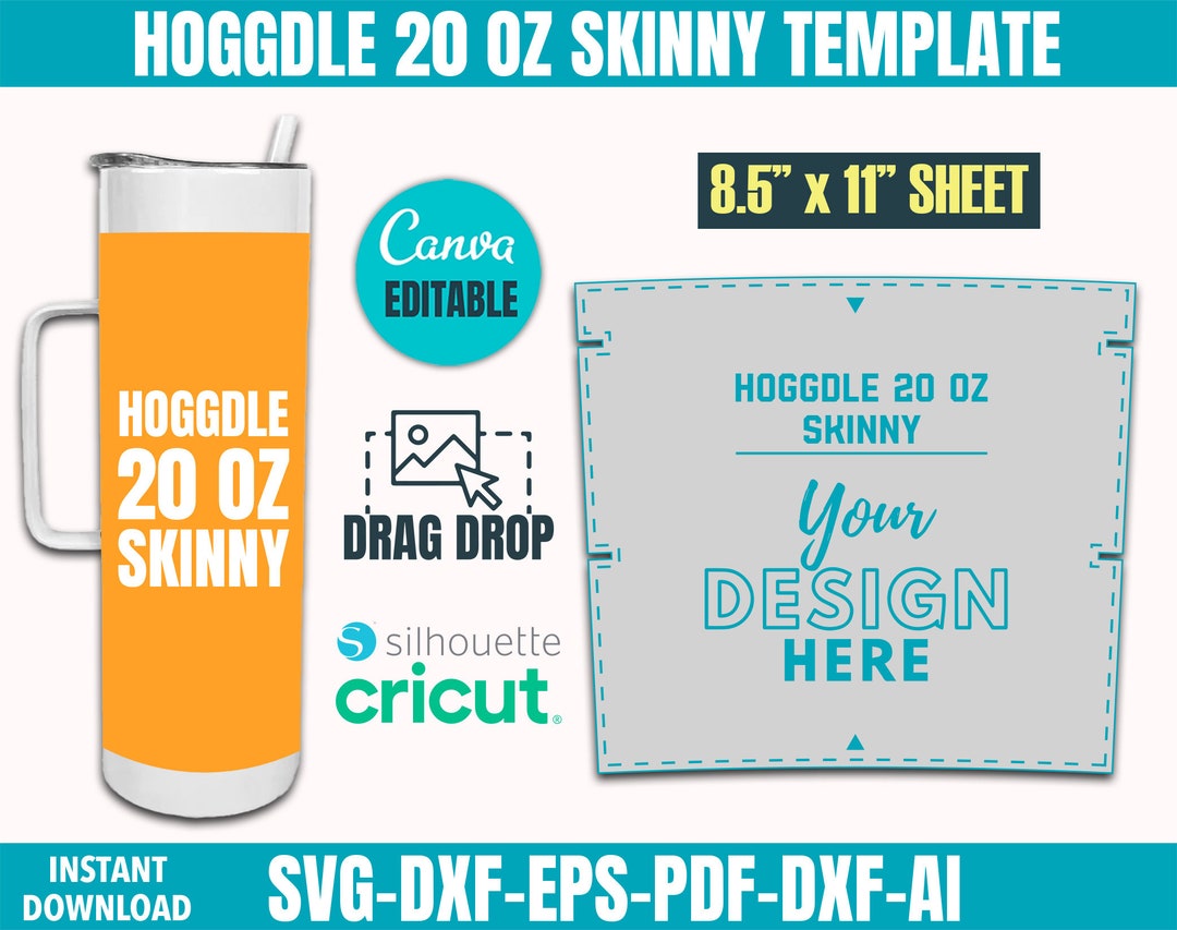 Hogg 20 Oz Skinny Tumbler Template Hoggdle 20 Oz Skinny Template 20