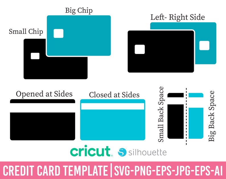 Credit Card Template Svg Credit Card Svg Debit Card Svg - Etsy