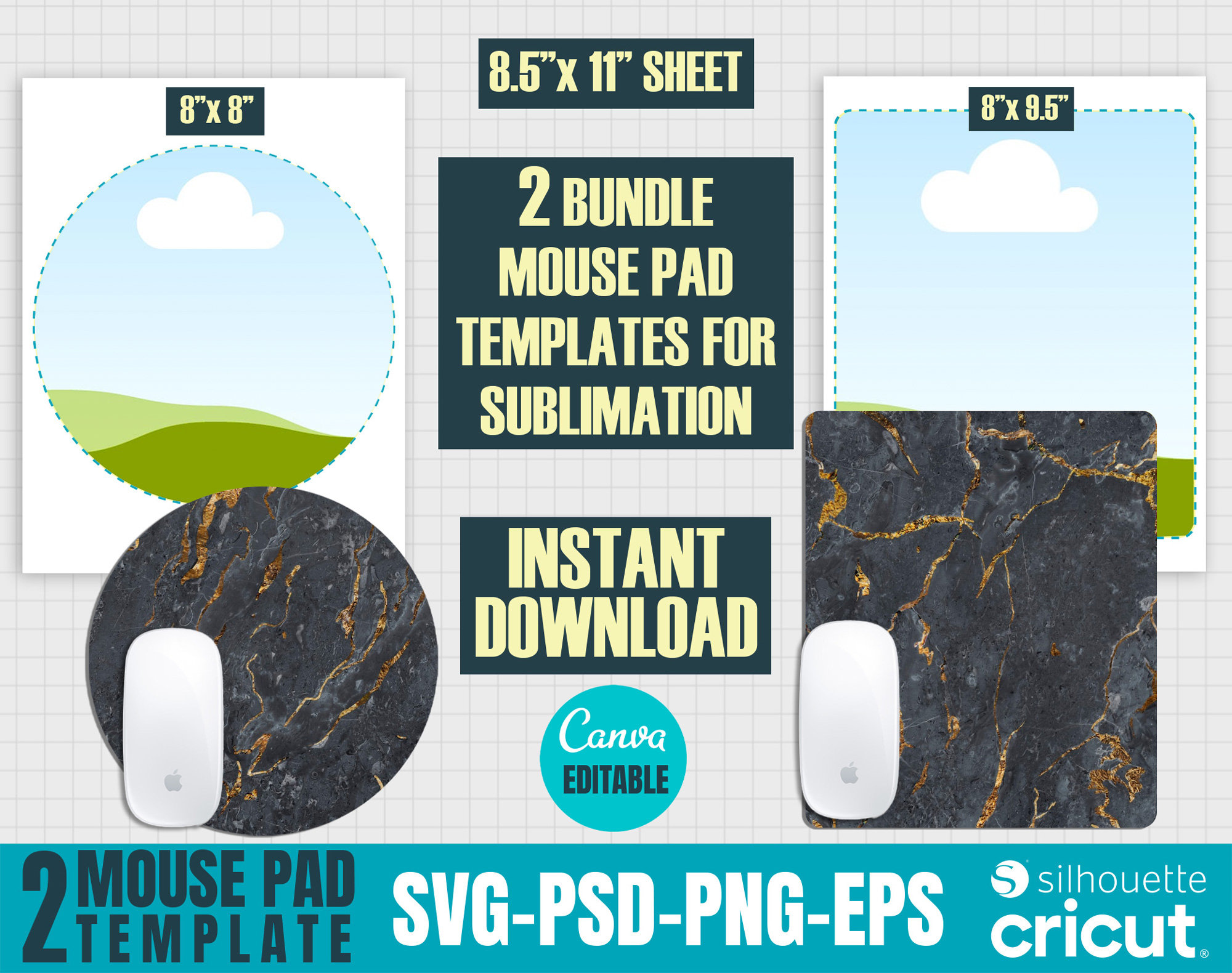 Autumn Mouse Pad Sublimation Design PNG (2789405)