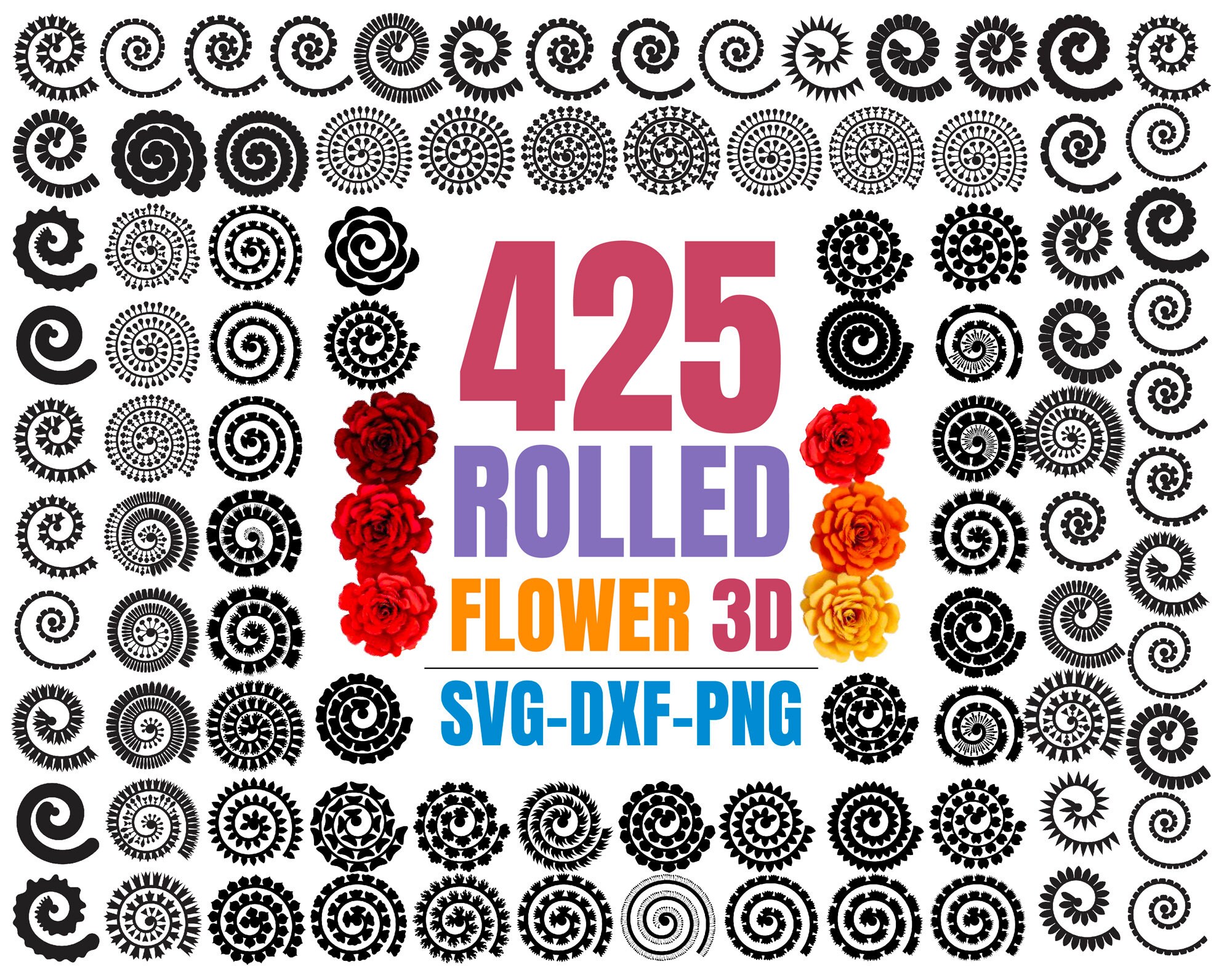 14+ Rolled Flower Template