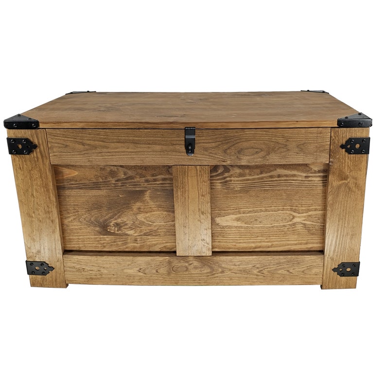 Wooden chest table with lid, storage chest, cofee table, garden box, treasure chest, toy chest, zdjęcie 4