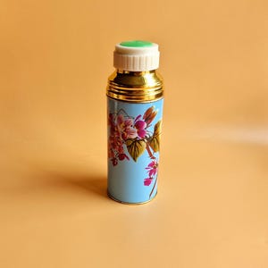 Vintage Sunflower China Small Vacuum Thermos, Camping Coffee Flask