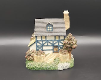 Vintage keramiek huis beeldje