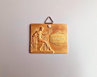 Vintage Gratitude Medal from Chocolaterie Meurisse First Belgian Chocolate Factory
