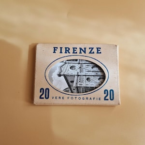 Vintage Firenze Florence Italy Souvenir 20 Black and White Photos of Landmarks