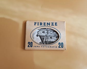Vintage Firenze Florence Italy Souvenir 20 Black and White Photos of Landmarks