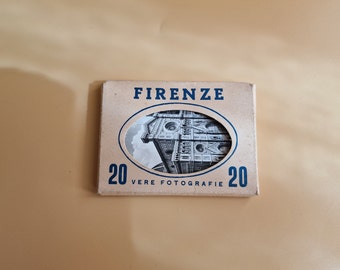 Vintage Firenze Florence Italy Souvenir 20 Black and White Photos of Landmarks