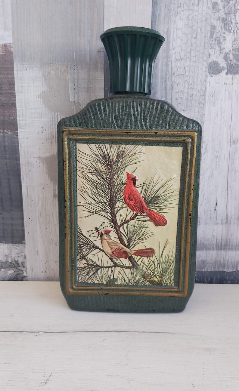 Vintage Jim Beam Beams Choice Cardinal Bird Art Bottle Etsy