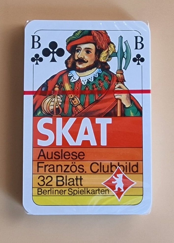 Mazzo Di Carte Idena Per Skat, 32 Carte Con Mano Francese, Gioco Da Tavolo