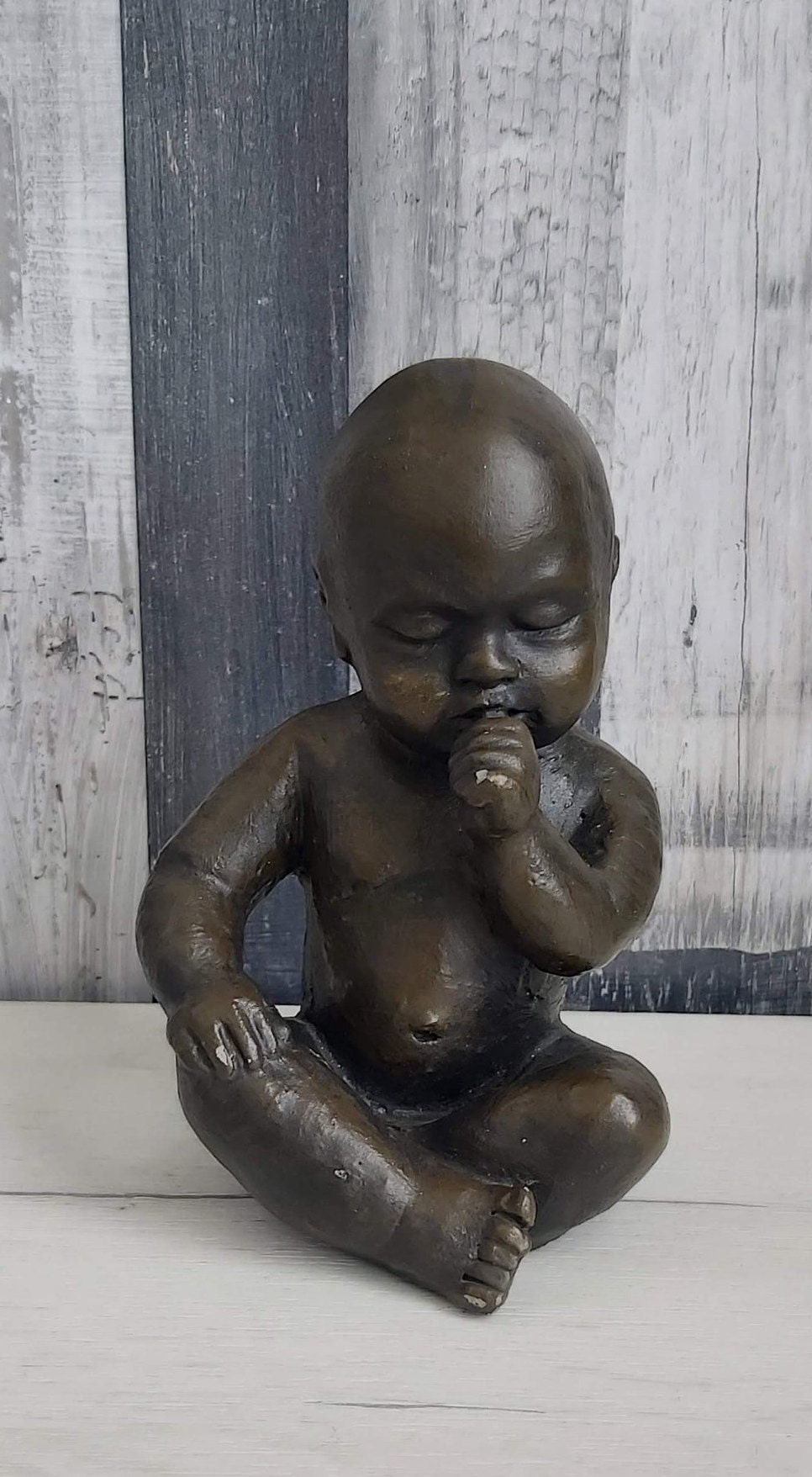 Vintage Baby Sculpture Mat Wanders, Collectible Mat Wanders Statuette ...