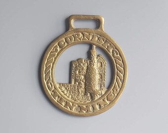 Vintage Cornish Tin Mine Horse Brass Medallion, Horse Harness Decoration