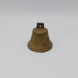 Sino de bronze búlgaro vintage, sino de cabra vintage