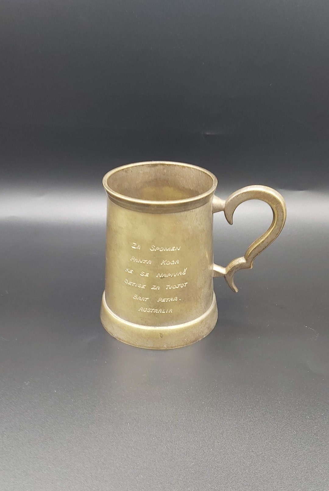 BRASS BEER MUG