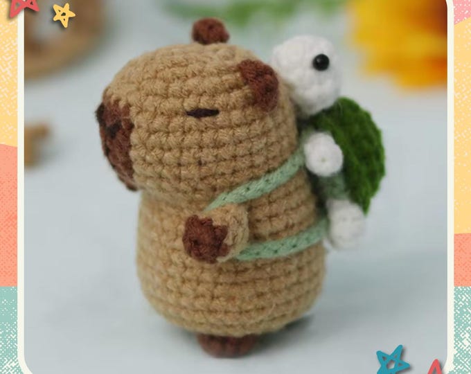 Capybara & Turtle Amigurumi Crochet Pattern, Beginner Friendly (PDF ...