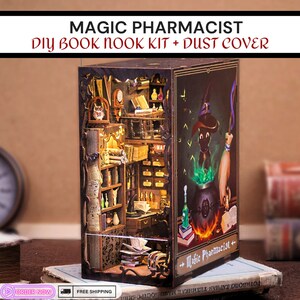 Magic Pharmacist DIY Book Nook Kit: Miniature Dollhouse Decor
