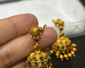 temple jewellery jhumka jhumkas traditional jewellery earrings temple jewellery earrings USA Uk