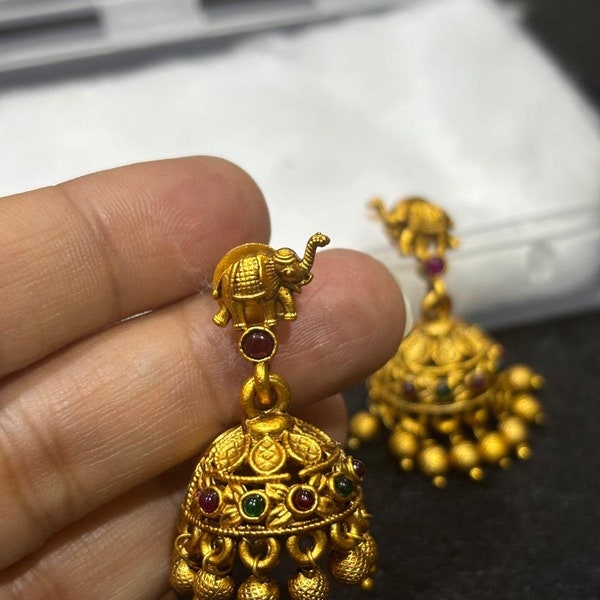 temple jewellery jhumka jhumkas traditional jewellery earrings temple jewellery earrings USA Uk