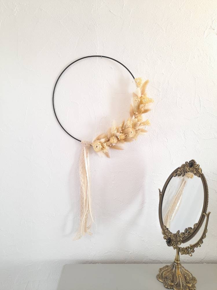 Couronne Bohème en Fleurs Séchées