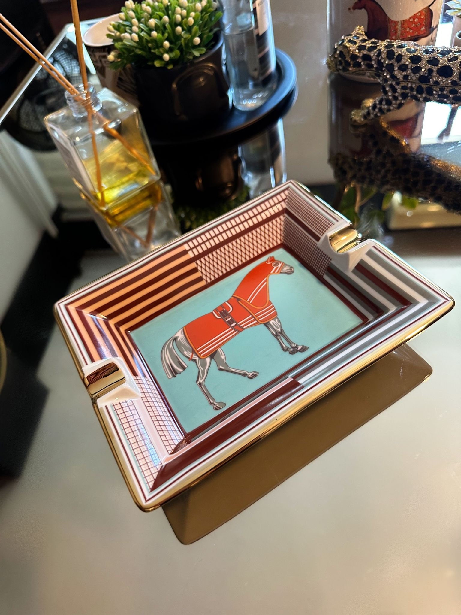 Louis Vuitton Change tray Marcel Set of 2 Porcelain Ashtray VIDE POCHE –  art Japan Export