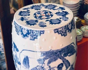 Chinese Blue & White Porcelain stool