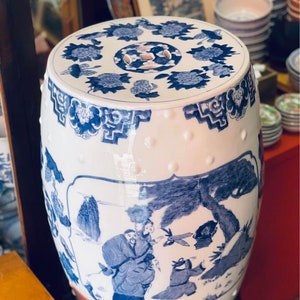 Chinese Blue & White Porcelain stool