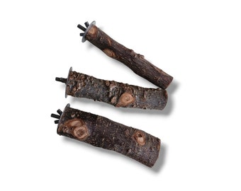 Apple Wood Chew Perch, Interactive Toy, Apple Stick, Chinchilla, Bird