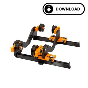 3D printer filament dispenser STL files - ball bearing - 32mm to 160mm wide spools - adjustable - Download