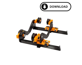 Uchwyt na filament do drukarek 3D, dozownik filamentu do plików STL - łożysko kulkowe - szpule od 32 mm do 160 mm - regulowany - Pobierz
