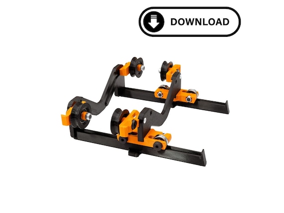 3D Drucker Filamentabroller STL Dateien - Kugellager- 32mm bis 160mm breite Spulen - verstellbar - Download