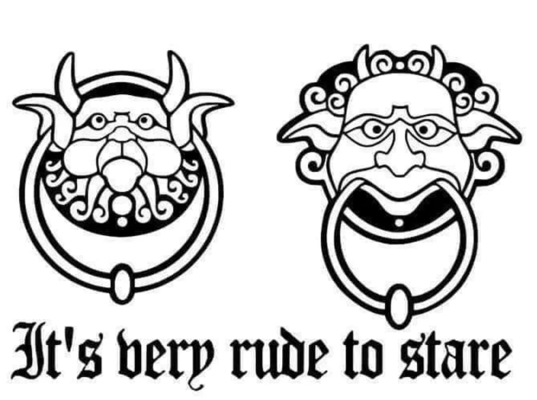 Labyrinth Door Knockers Vinyl Decal Stickers Etsy UK