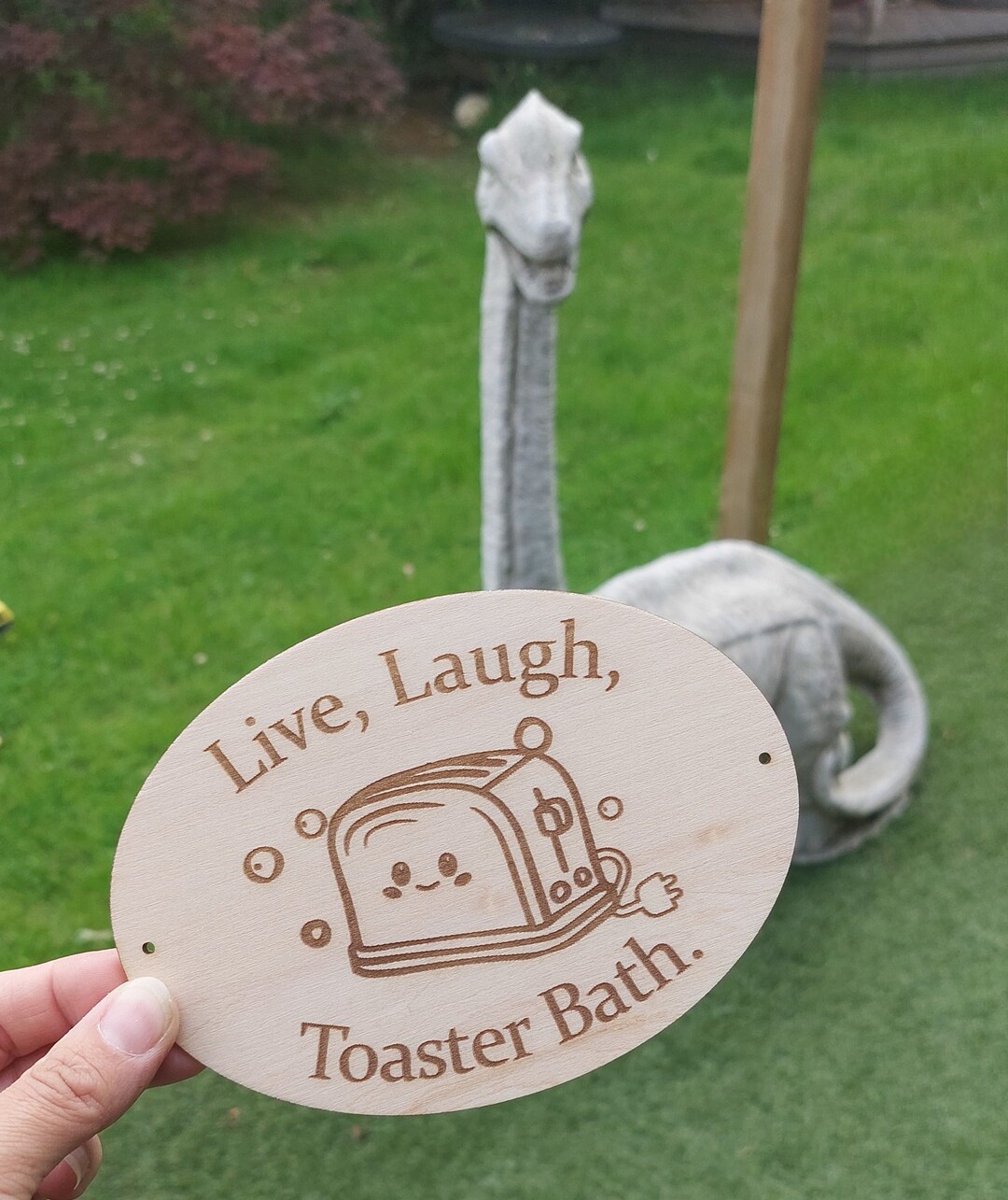 Live Laugh Toaster Bath - Funny Quote - Gift for Her/him - Novelty Gift ...