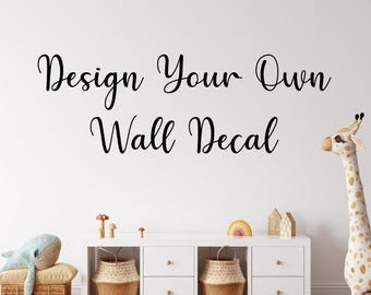 Personalized Vinyl Wall Art Decal: Custom Quote Sticker