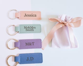 Personalised Leather Keying Anywords for your Birthday Wedding Anniversary Teachers students kids Friends gifts
