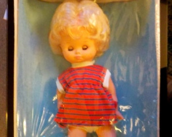 Rare vintage CHARME 1970s doll by veb puppenfabrik ernstroda in original packaging