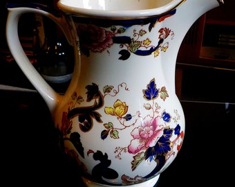 Large vintage Mason's Ironstone Mandalay pattern ewer