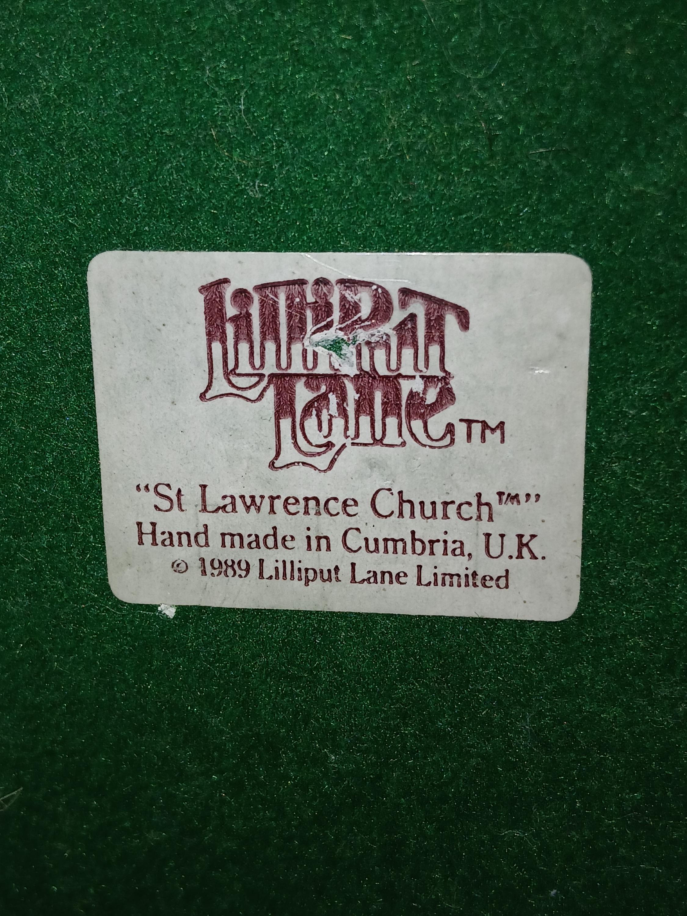 Lilliput Lane St Lawrence Church, Miniature Collectable British 